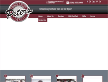 Tablet Screenshot of petersbodyshop.net